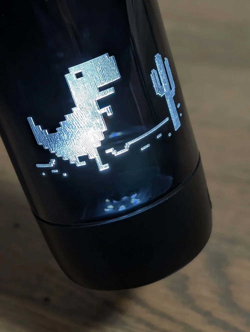 Google Chrome Dino Bundle - Light Up Bottle and Socks